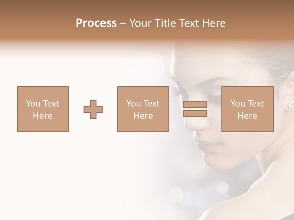 Lipstick Portrait Beautiful PowerPoint Template