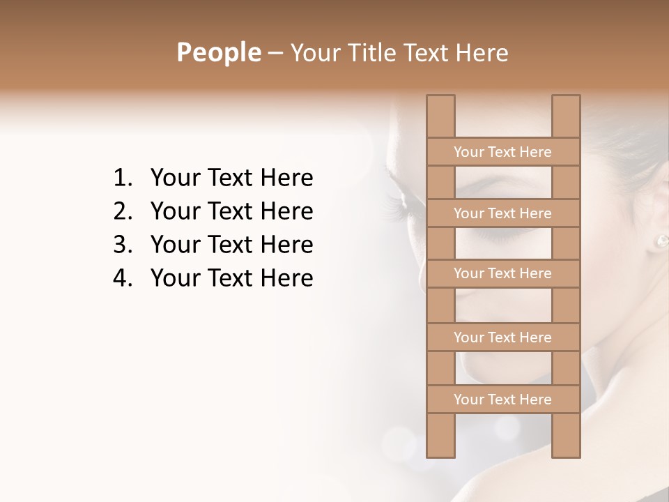 Lipstick Portrait Beautiful PowerPoint Template