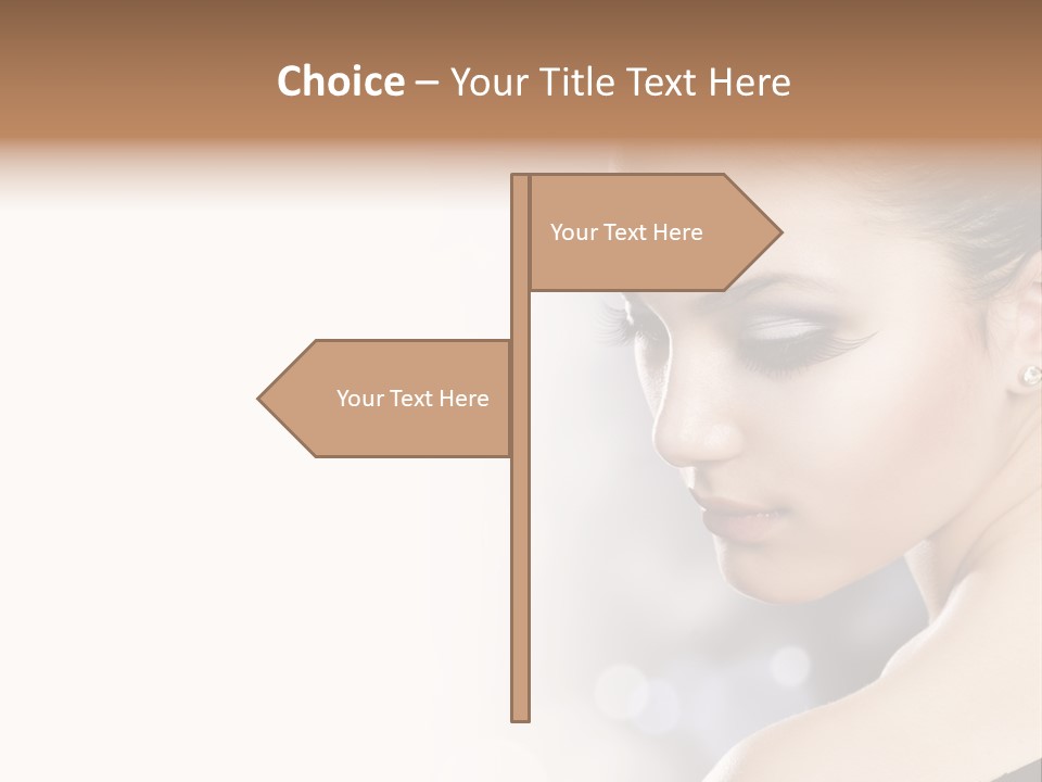 Lipstick Portrait Beautiful PowerPoint Template