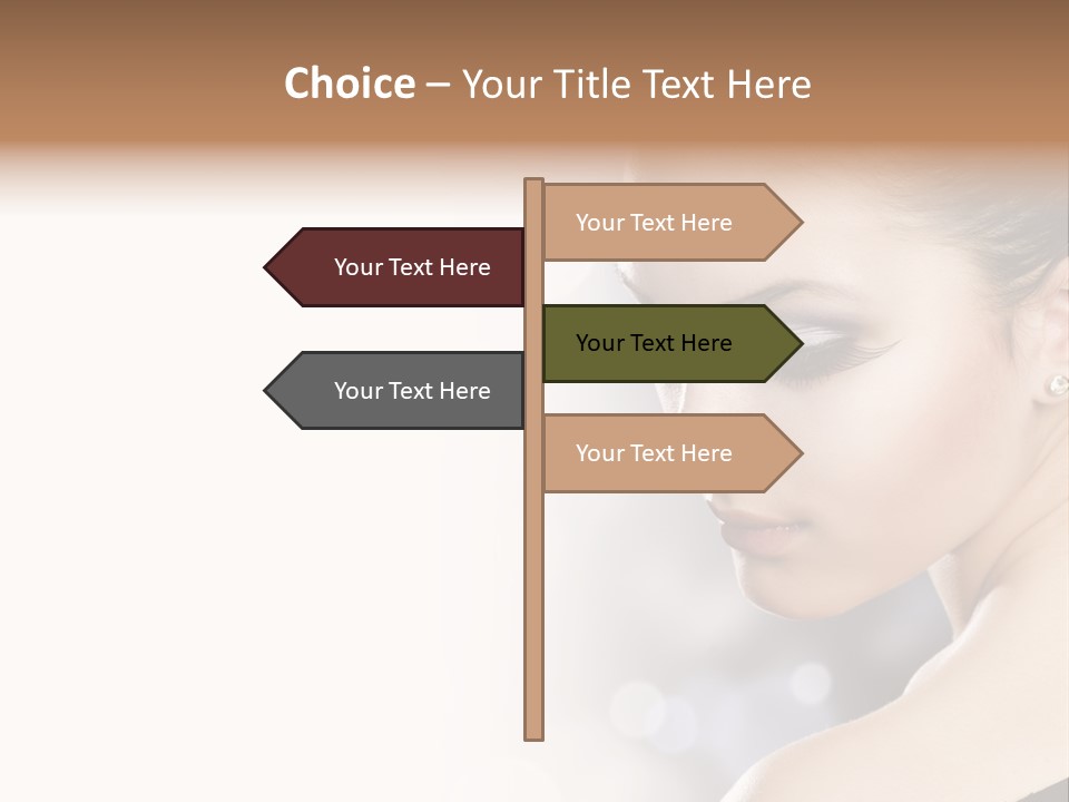 Lipstick Portrait Beautiful PowerPoint Template