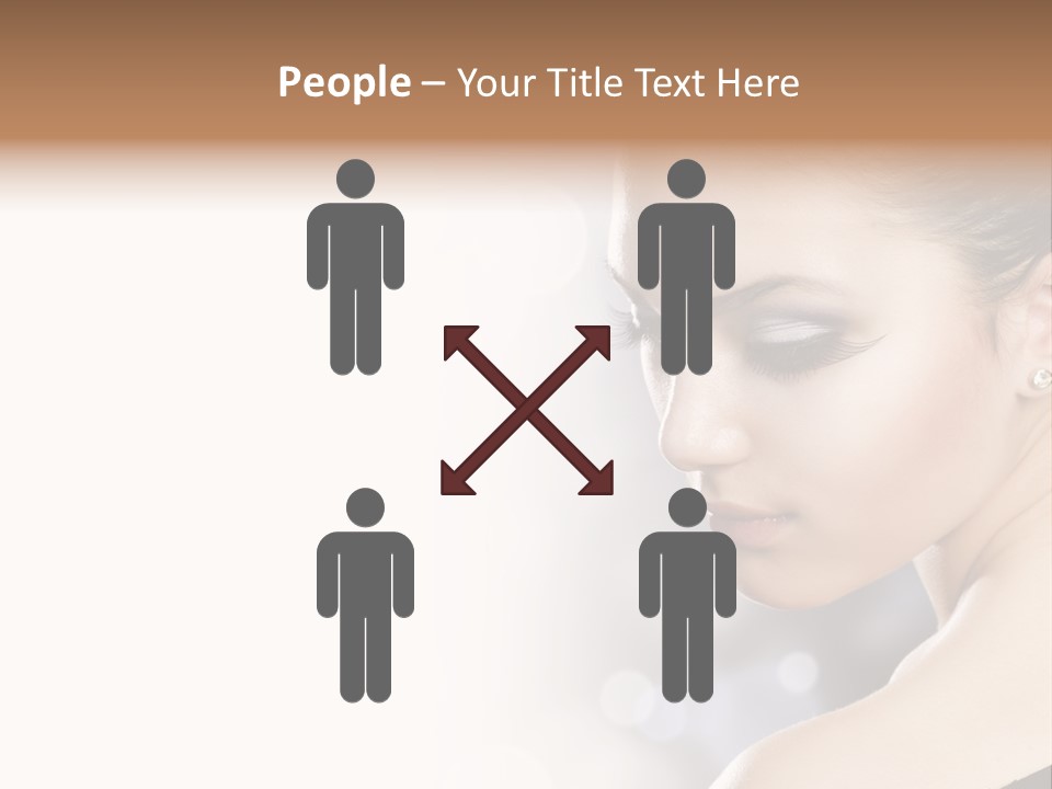 Lipstick Portrait Beautiful PowerPoint Template