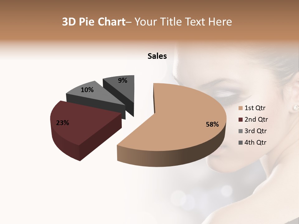 Lipstick Portrait Beautiful PowerPoint Template