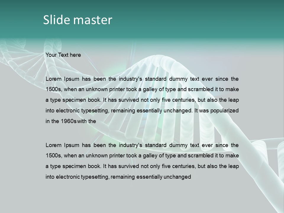 One Abstract Spiral PowerPoint Template