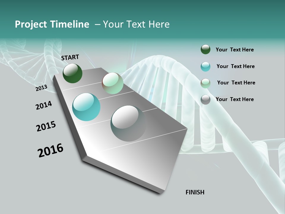 One Abstract Spiral PowerPoint Template