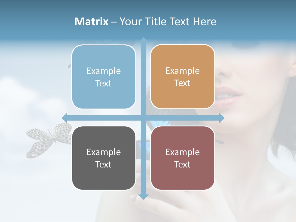 People Young Serene PowerPoint Template