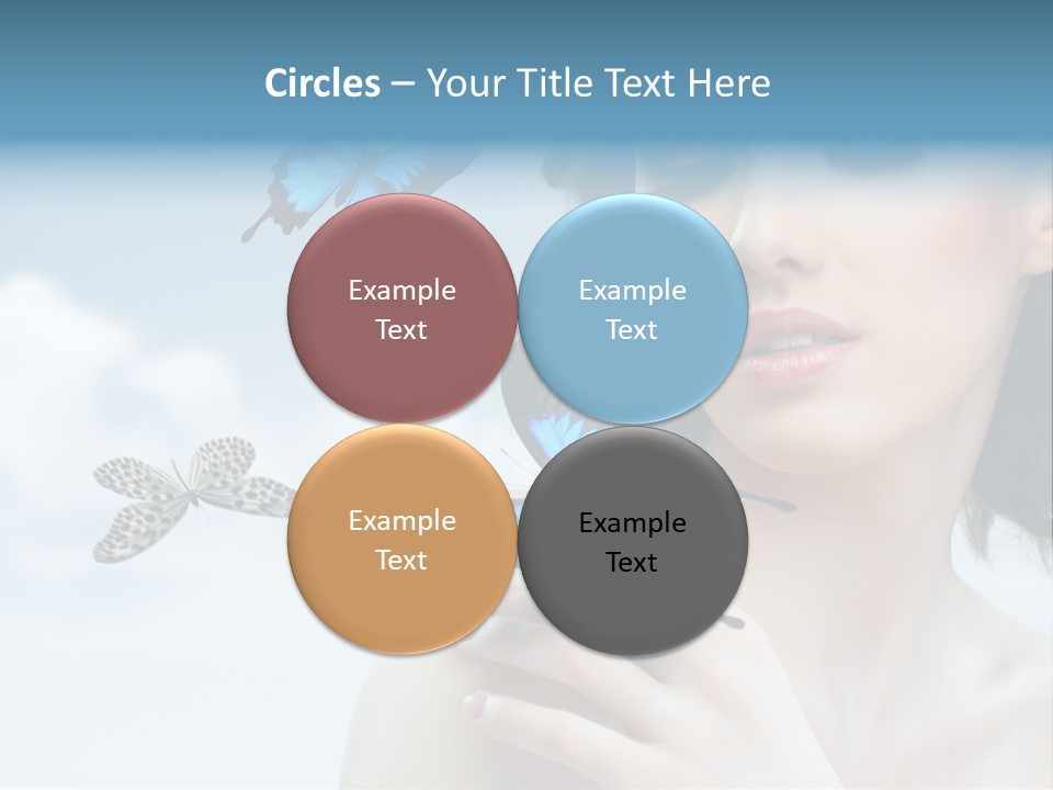 People Young Serene PowerPoint Template