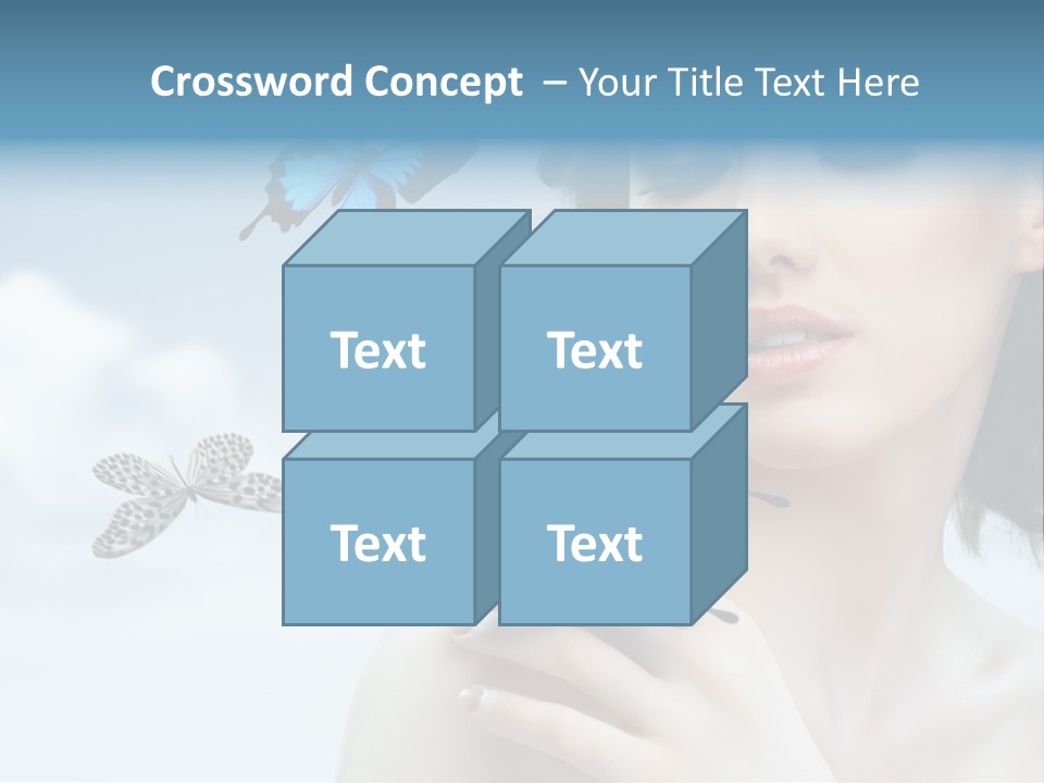 People Young Serene PowerPoint Template