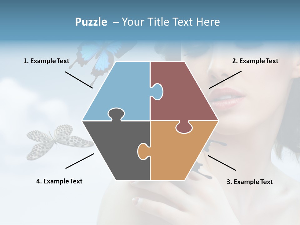 People Young Serene PowerPoint Template