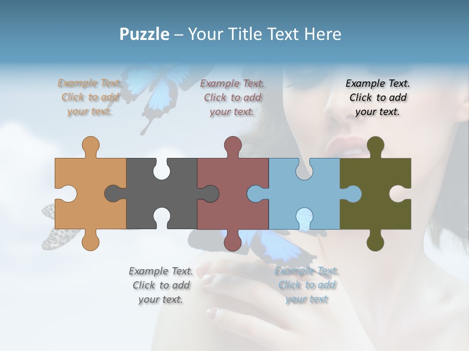 People Young Serene PowerPoint Template