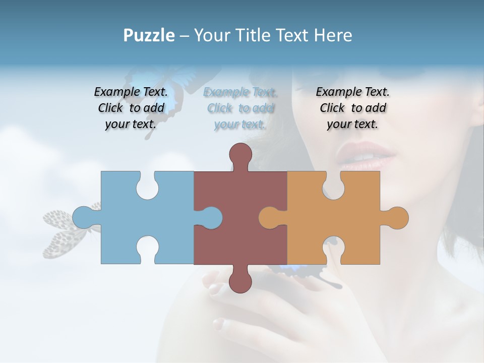 People Young Serene PowerPoint Template