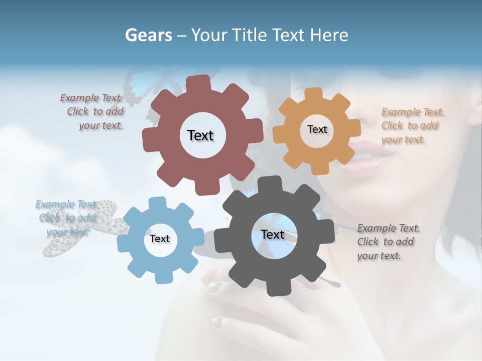 People Young Serene PowerPoint Template