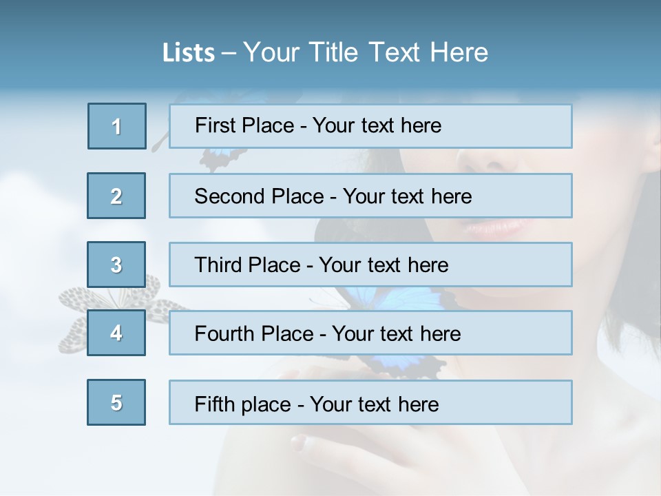 People Young Serene PowerPoint Template