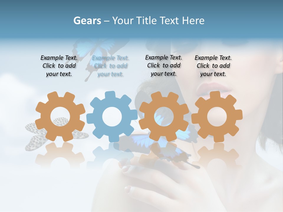 People Young Serene PowerPoint Template