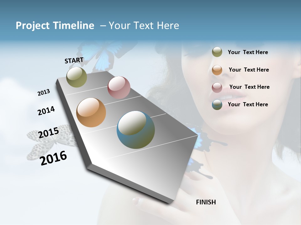 People Young Serene PowerPoint Template