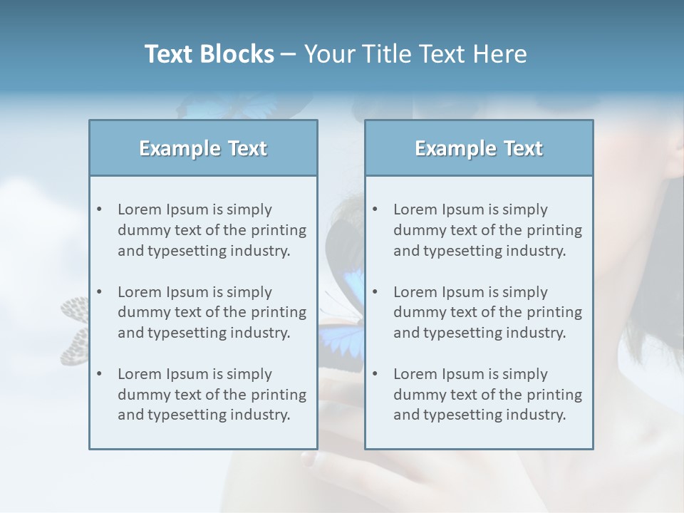 People Young Serene PowerPoint Template