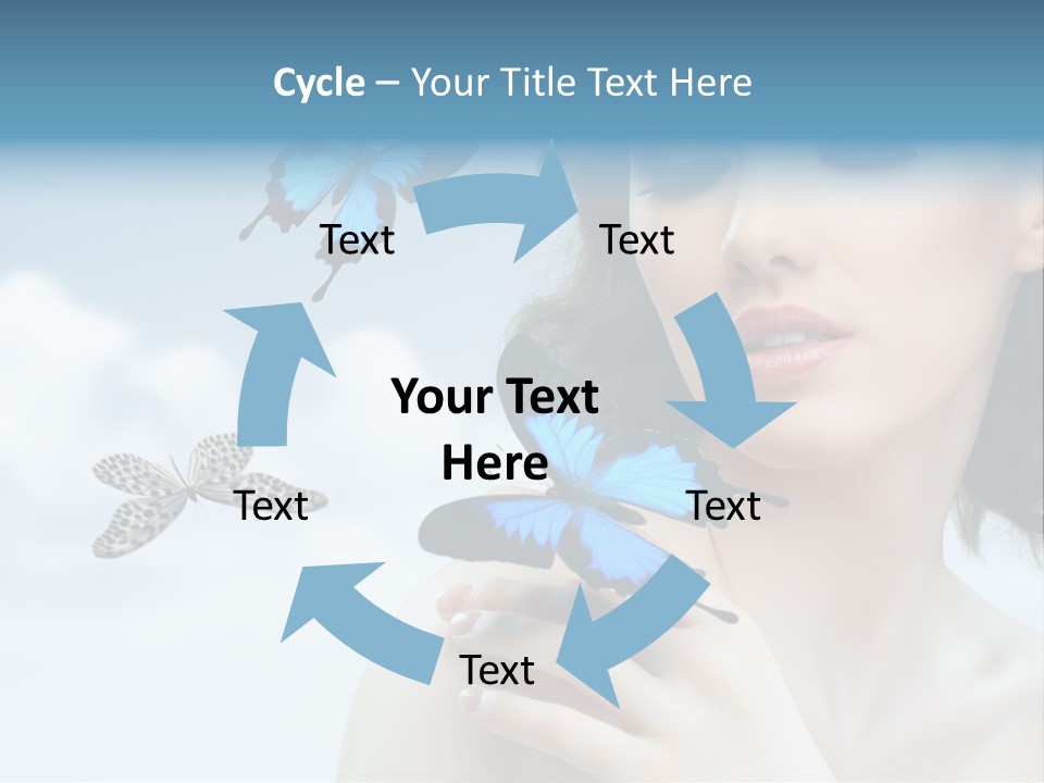 People Young Serene PowerPoint Template