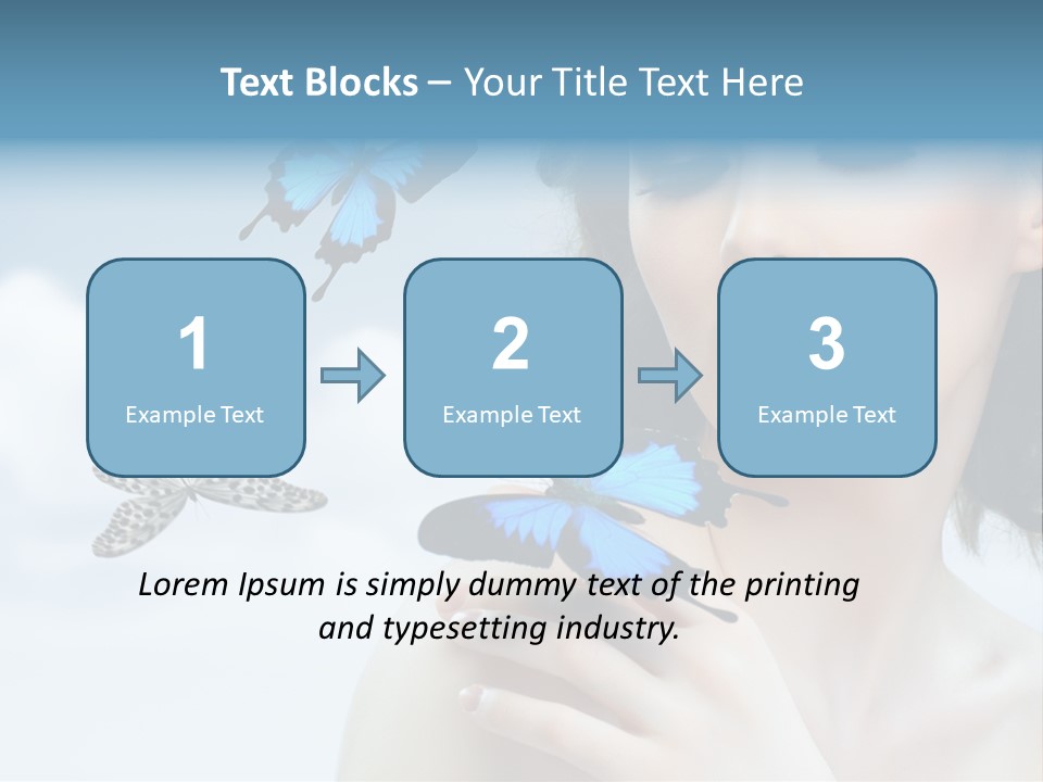 People Young Serene PowerPoint Template