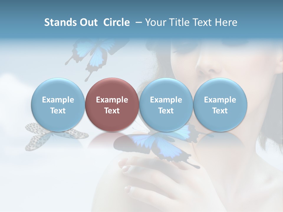 People Young Serene PowerPoint Template