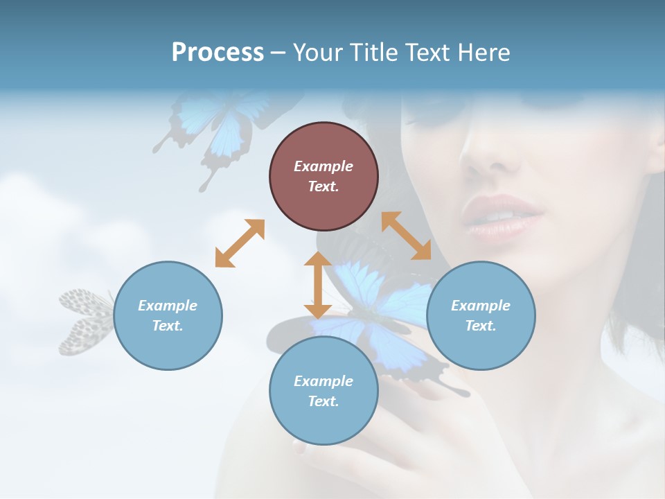 People Young Serene PowerPoint Template