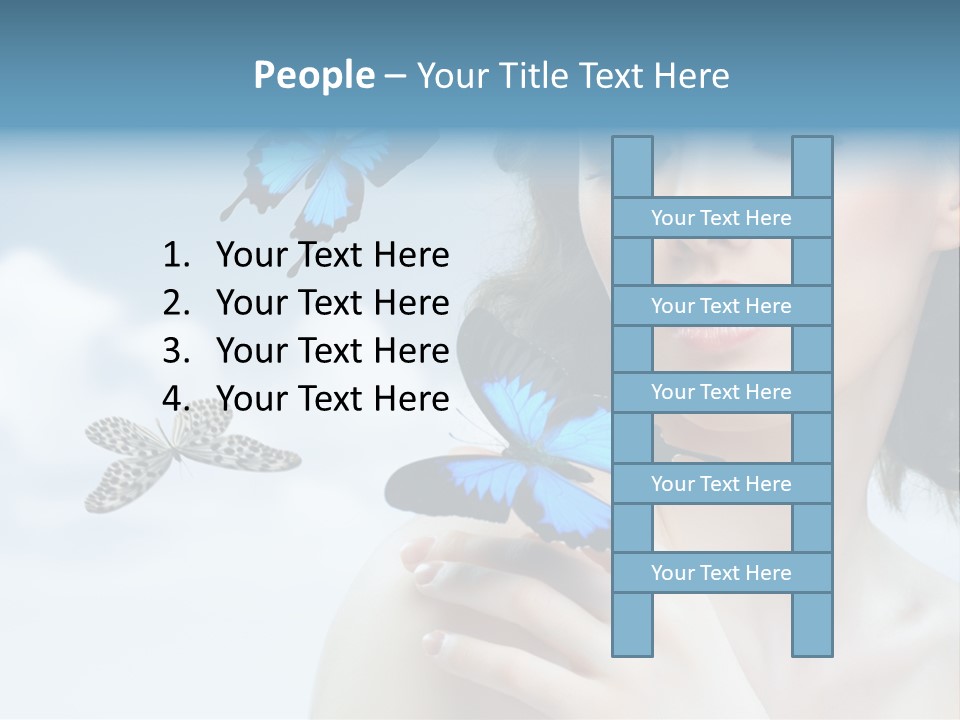 People Young Serene PowerPoint Template