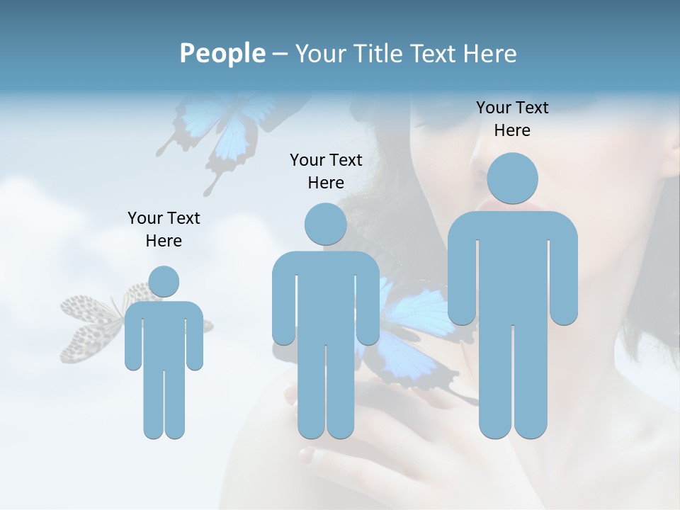 People Young Serene PowerPoint Template