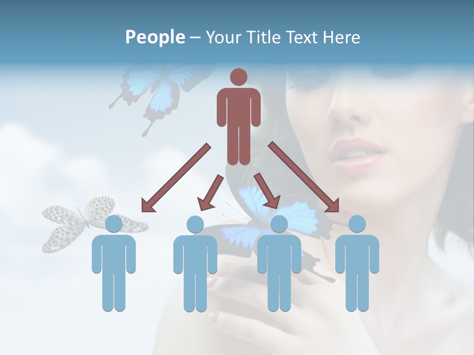 People Young Serene PowerPoint Template