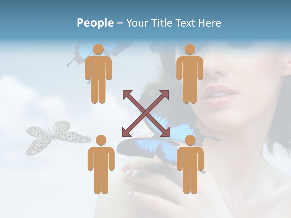 People Young Serene PowerPoint Template