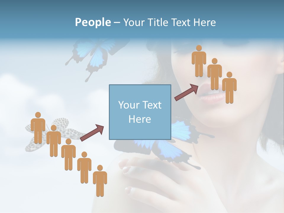 People Young Serene PowerPoint Template