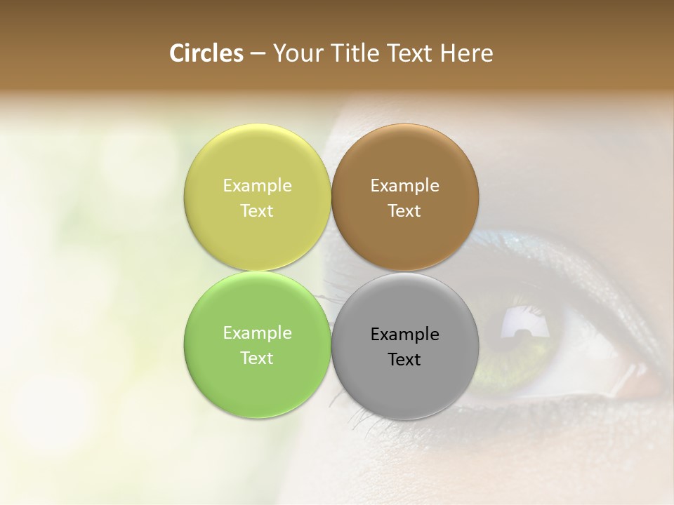 Clean Treatment Eyelash PowerPoint Template