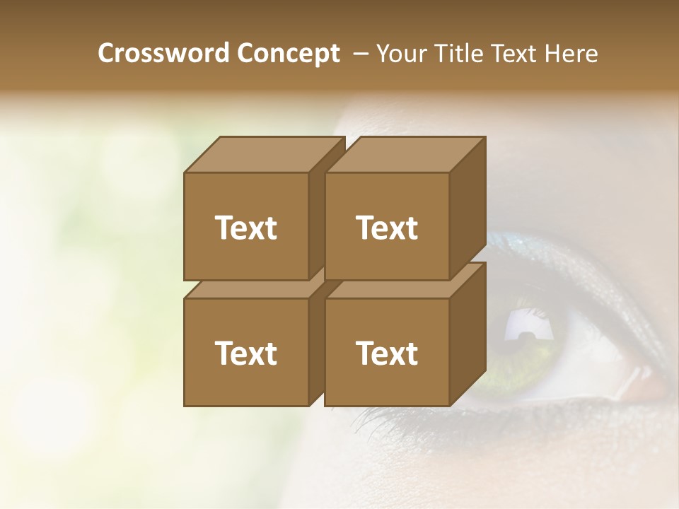 Clean Treatment Eyelash PowerPoint Template