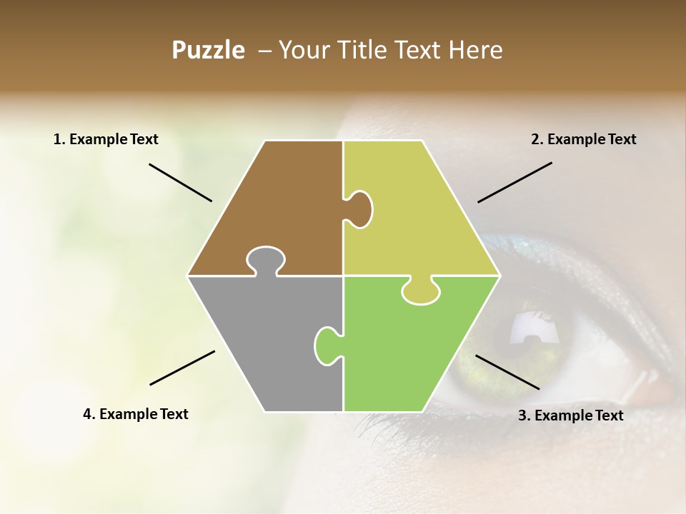 Clean Treatment Eyelash PowerPoint Template