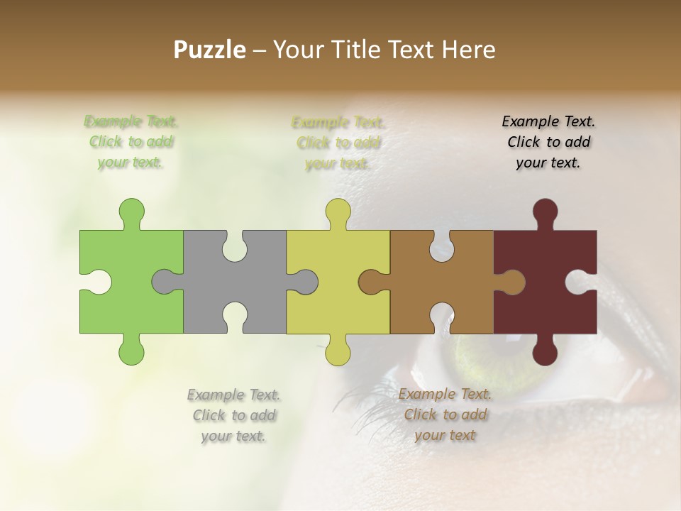 Clean Treatment Eyelash PowerPoint Template