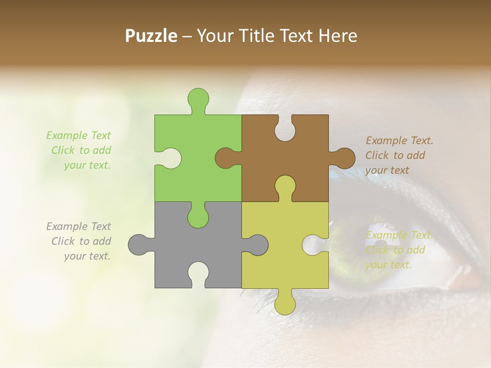 Clean Treatment Eyelash PowerPoint Template