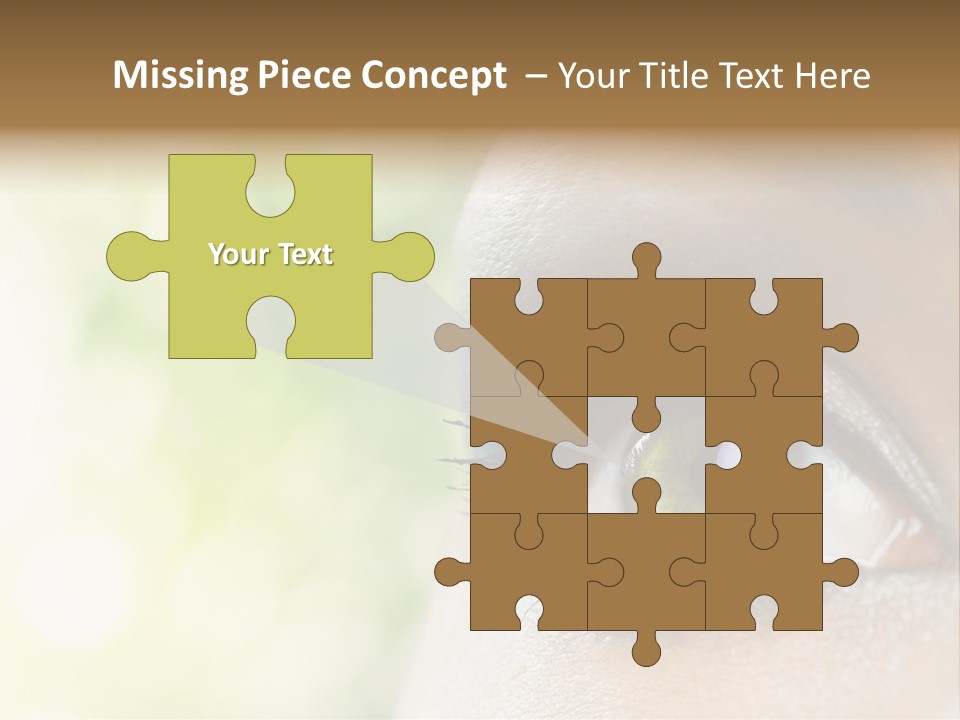 Clean Treatment Eyelash PowerPoint Template