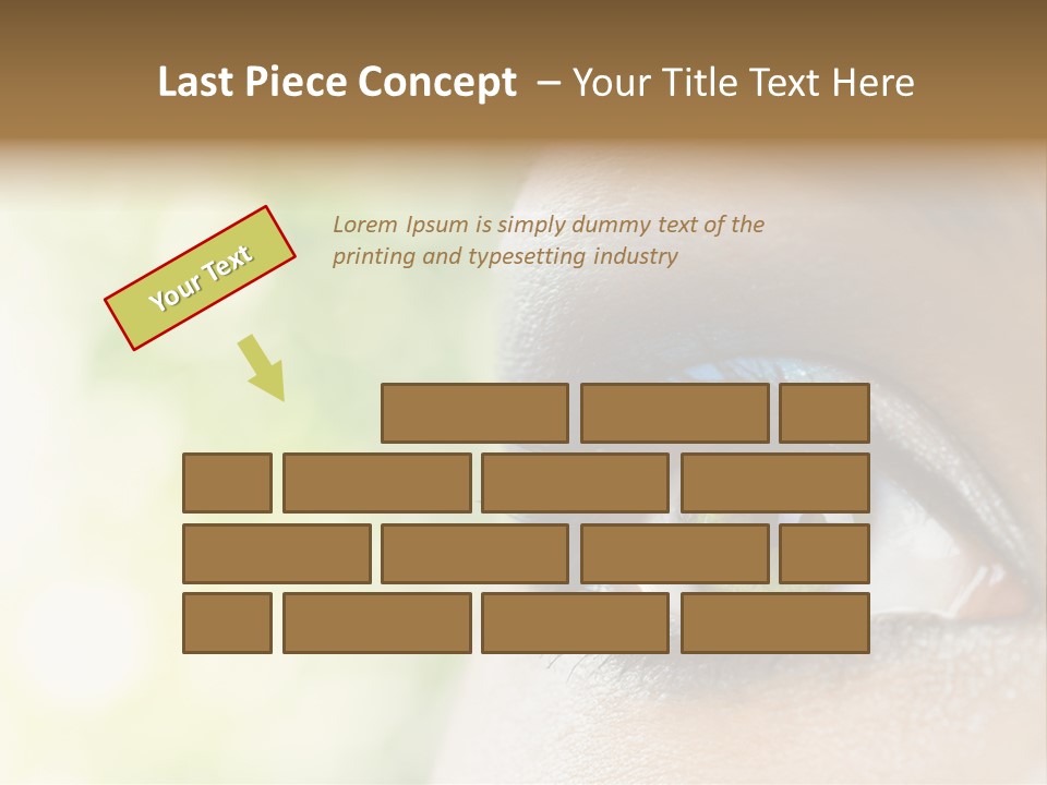 Clean Treatment Eyelash PowerPoint Template