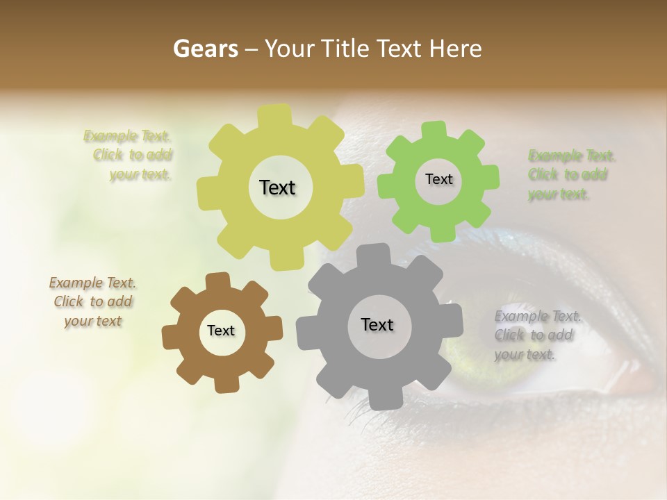 Clean Treatment Eyelash PowerPoint Template