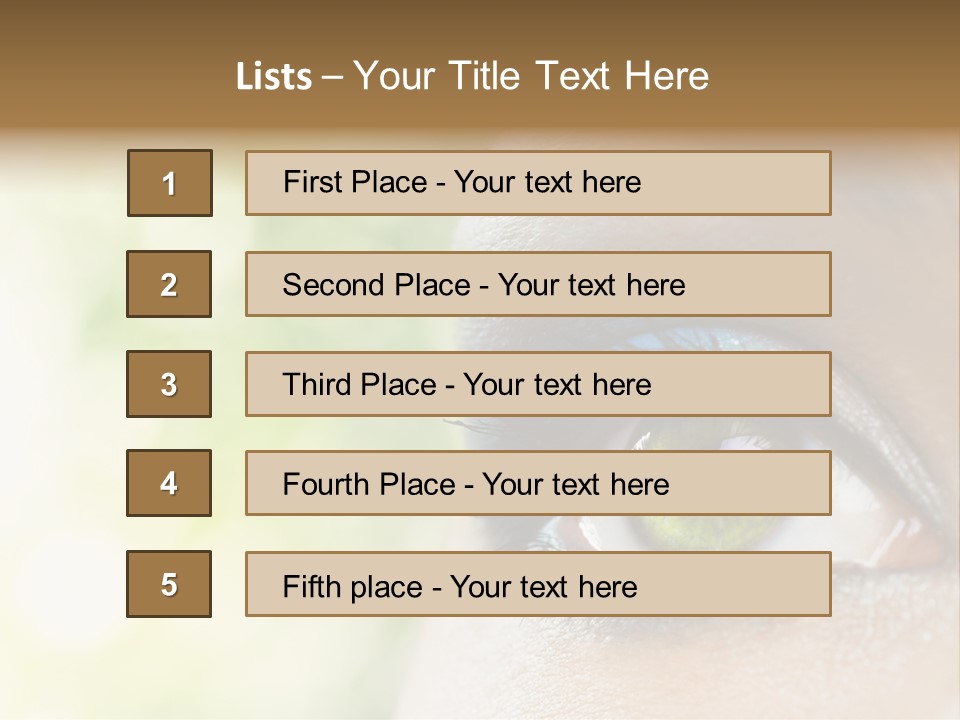 Clean Treatment Eyelash PowerPoint Template