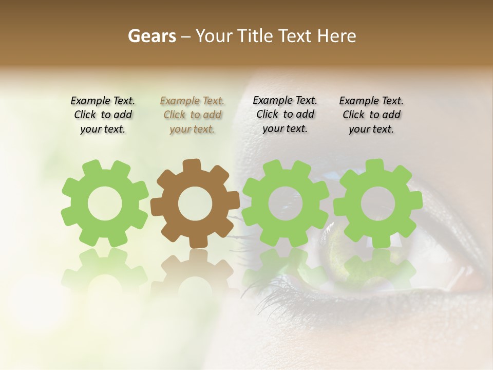 Clean Treatment Eyelash PowerPoint Template