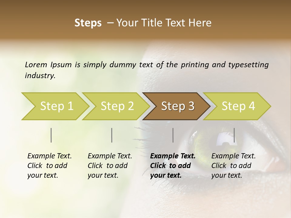 Clean Treatment Eyelash PowerPoint Template