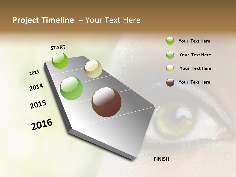 Clean Treatment Eyelash PowerPoint Template