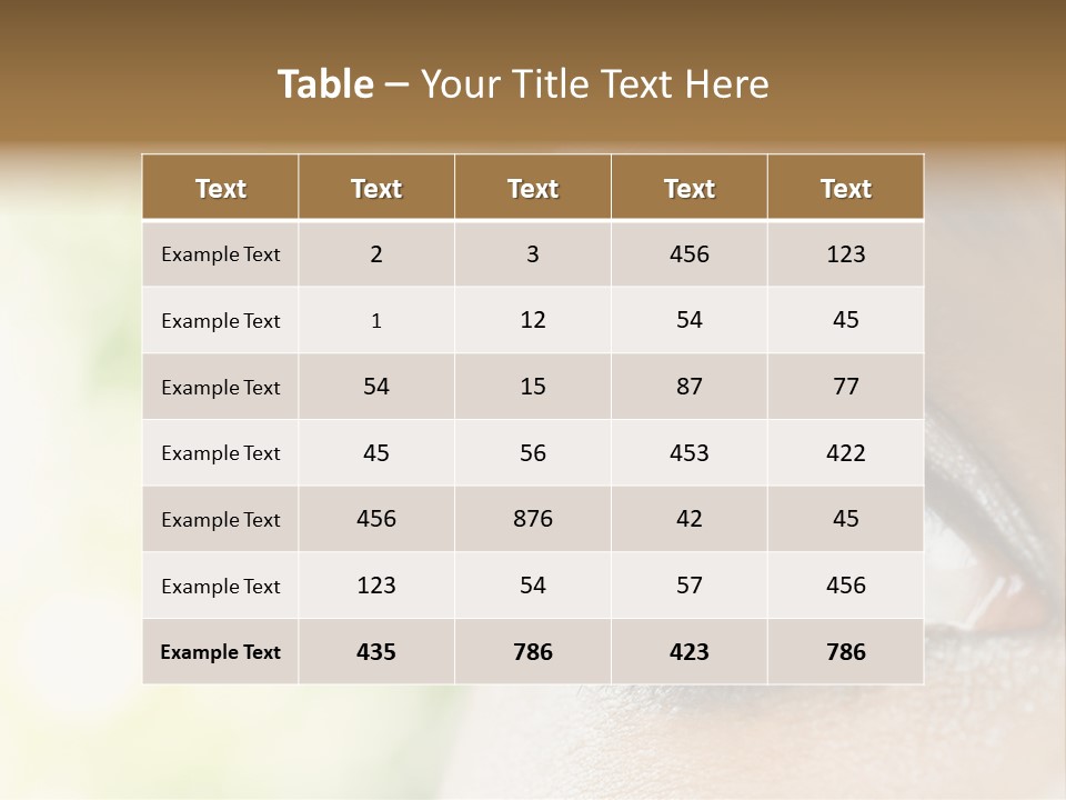 Clean Treatment Eyelash PowerPoint Template