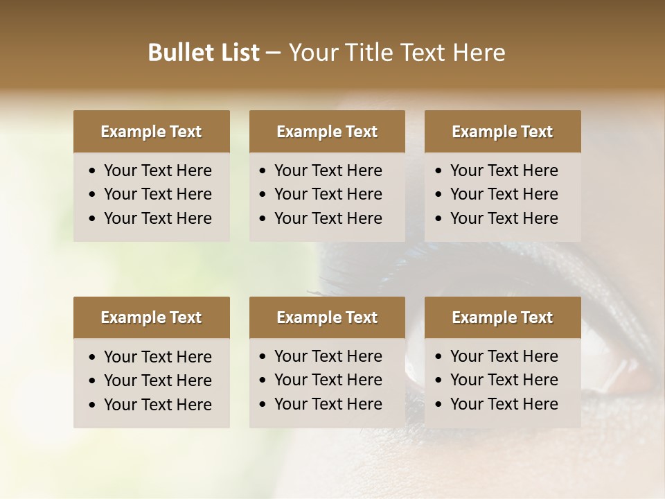 Clean Treatment Eyelash PowerPoint Template