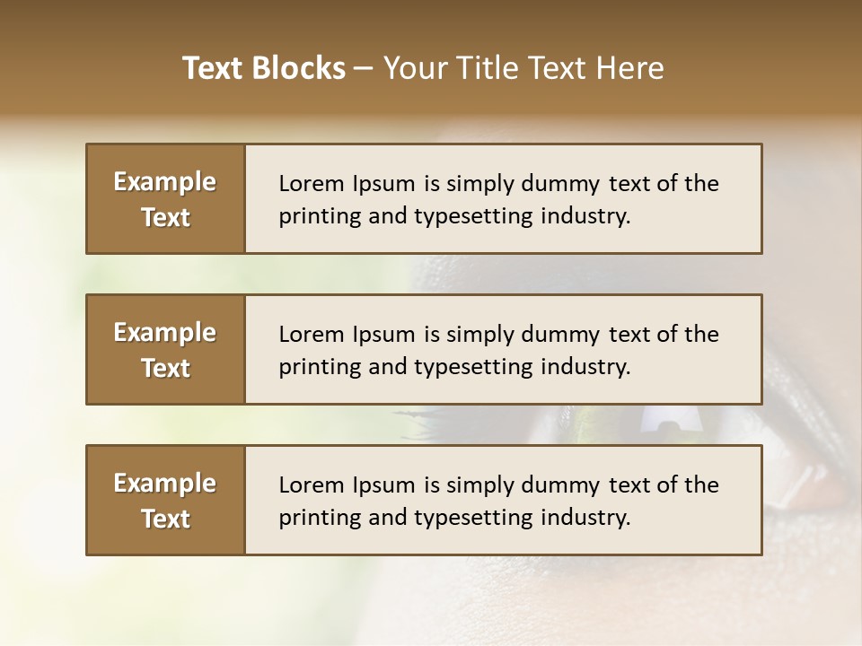Clean Treatment Eyelash PowerPoint Template