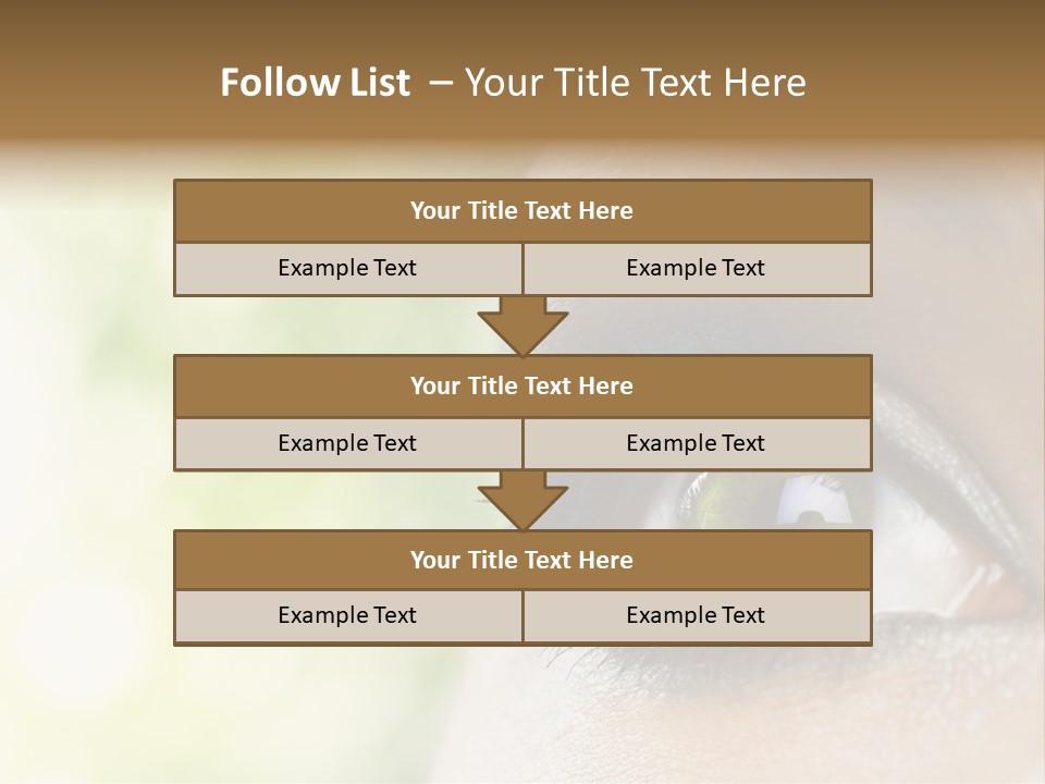 Clean Treatment Eyelash PowerPoint Template