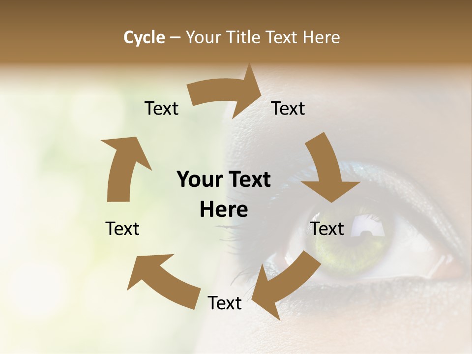 Clean Treatment Eyelash PowerPoint Template