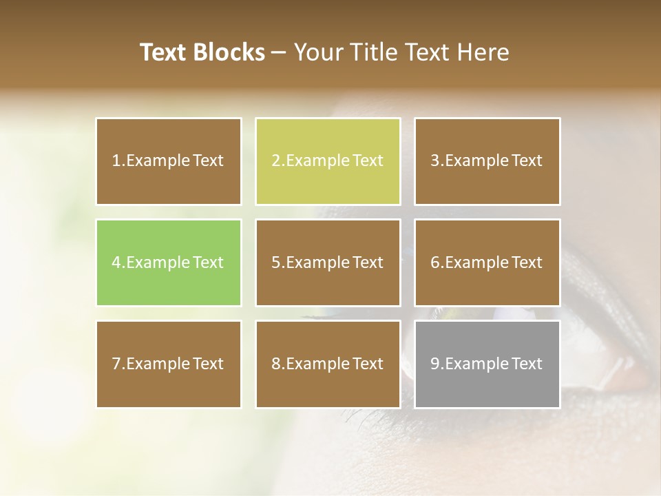 Clean Treatment Eyelash PowerPoint Template