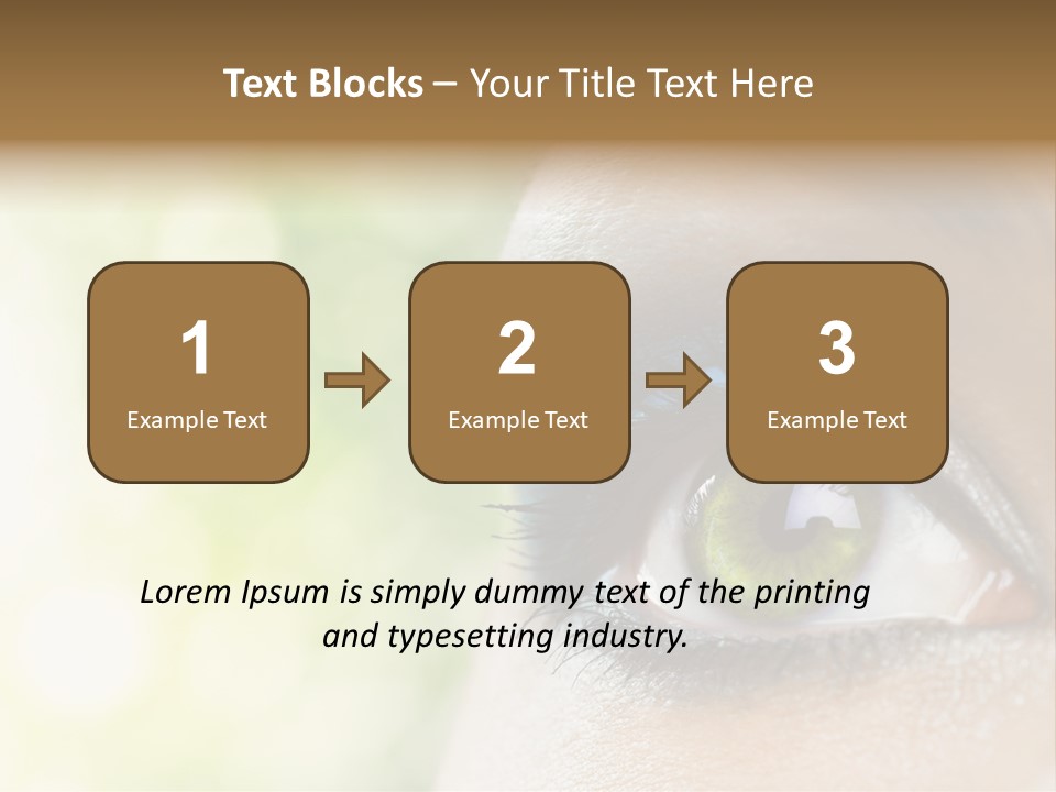 Clean Treatment Eyelash PowerPoint Template