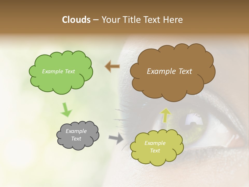 Clean Treatment Eyelash PowerPoint Template