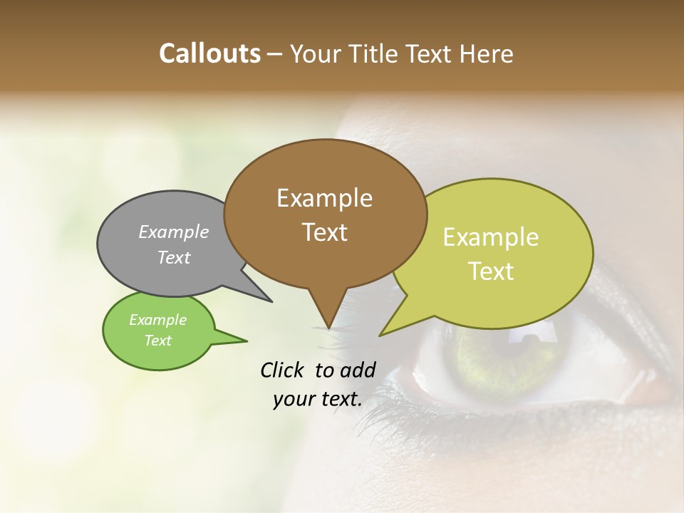 Clean Treatment Eyelash PowerPoint Template