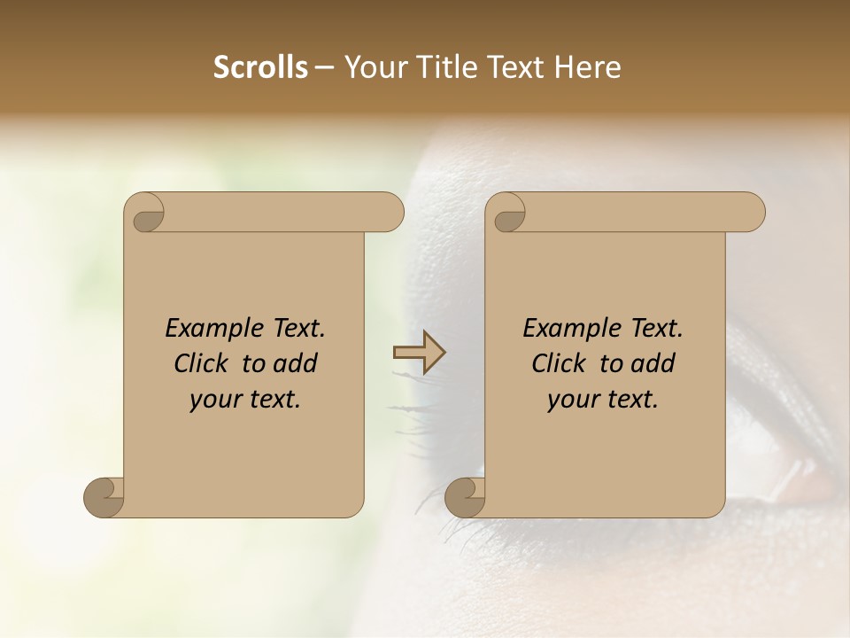 Clean Treatment Eyelash PowerPoint Template